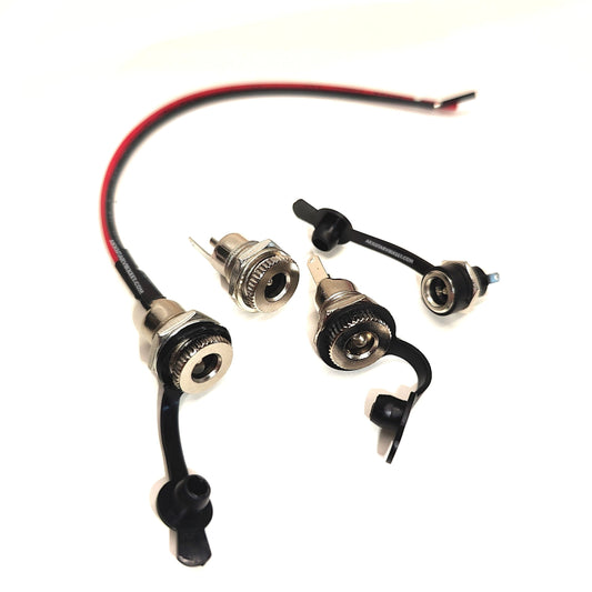 5.5x2.1mm liitin - Paneelikiinnitys