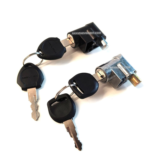 Briefcase battery lock